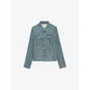 Zadig & Voltaire Womens Kioky Fitted Denim Jacket Light Blue In Light Blue