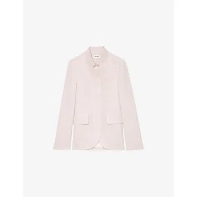 Zadig & Voltaire Womens Very Fitted Cotton-blend Blazer Lilas