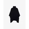 Zadig & Voltaire Womens Encre Palma Funnel-neckcashmere Poncho In Encre