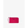 Zadig & Voltaire Womens Podium Zv Logo-plaque Leather Cardholder In Podium