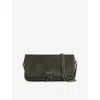 Zadig & Voltaire Womens Rock Grained Leather Clutch Record