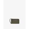 Zadig & Voltaire Womens Zv Logo-plaque Leather Cardholder Record