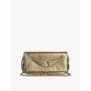 Zadig & Voltaire Rock Clutch In Gold