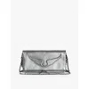 Zadig & Voltaire Rock Clutch In Silver