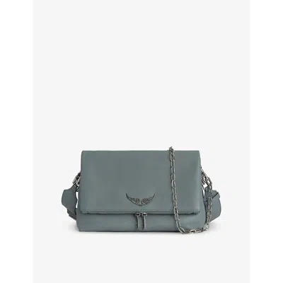 Zadig & Voltaire Womens Rocky Grained-leather Cross-body Bag Br In Breeze