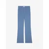 Zadig & Voltaire Womens Pistol Flared-leg Mid-rise Stretch-woven Trousers Surf In Surf