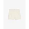 Zadig & Voltaire Womens Mid-rise Tailored Cotton-blend Shorts Vanille In Vanille