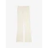 Zadig & Voltaire Womens Vanille Pistol Flared-leg Cotton-blend Trousers In Vanille