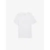 Zadig & Voltaire Womens Marta Cotton And Linen-blend T-shirt White In White