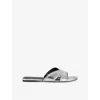 Zadig & Voltaire Open-toed Slippers In Silver