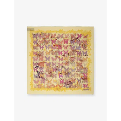 Zadig & Voltaire Womens Shea Blondie Butterfly-print Silk Scarf In Shea