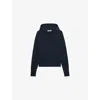 Zadig & Voltaire Womens Brand-embroidered Kangaroo-pocket Cotton-jersey Hoody Encre In Encre