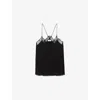 Zadig & Voltaire Spaghetti Strap Blouse In Black