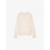 Zadig & Voltaire Womens Cici Star-patch Cashmere Jumper Ecru