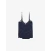 Zadig & Voltaire Cyoko Jacquard Chain Camisole In Encre