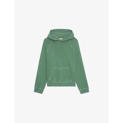 ZADIG & VOLTAIRE WOMENS CORIANDER GEORGY RHINESTONE-EMBELLISHMENT COTTON-JERSEY HOODY XS