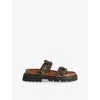 Zadig & Voltaire Ride Leather Mules In Heritage
