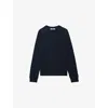 Zadig & Voltaire Womens Logo-embroidered Long-sleeve Cotton Sweatshirt Encre In Encre