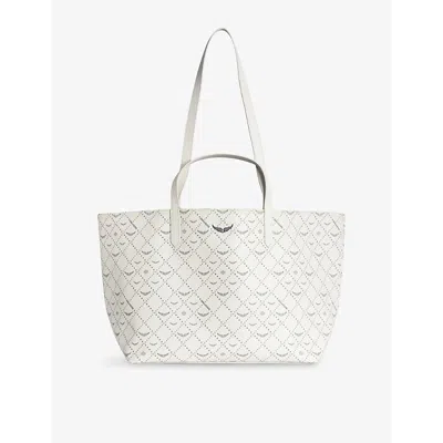 Zadig & Voltaire Womens Logo-print Coated-canvas Xl Shopper Flash