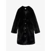 Zadig & Voltaire Milas Faux-fur Coat In Noir