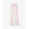 Zadig & Voltaire Womens Pistol Flared-leg Cotton-blend Trousers Lilas