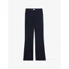 Zadig & Voltaire Womens Pistol Flared-leg Wool Trousers Encre In Encre