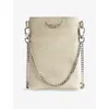 Zadig & Voltaire Womens Flash Rock Brand-plaque Leather Phone Pouch