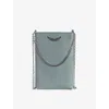 Zadig & Voltaire Womens Rock Brand-plaque Leather Phone Pouch Noir In Noir