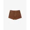 Zadig & Voltaire Siddy Shorts In Cognac
