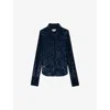 Zadig & Voltaire Tawny Sequins Shirt In Encre