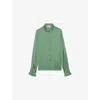 Zadig & Voltaire Thely Satin Shirt In Coriander
