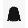 Zadig & Voltaire Troene Oversized Tomboy Blouse In Black