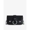 Zadig & Voltaire Womens Noir Silver Zadig&voltaire X Kate Moss Studded Leather Cross-body Bag In Noir Silver