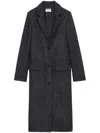Zadig & Voltaire Wool-blend Single-breasted Coat In Grey