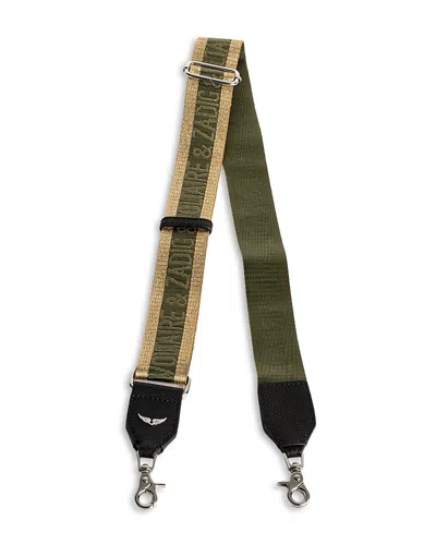 Zadig & Voltaire Zadig Shoulder Strap Leather In Kaki