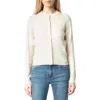 Zadig & Voltaire Alpha Star Intarsia Silk & Cashmere Cardigan In Ecru