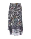 Zadig & Voltaire Zadig&voltaire Black Viscose Skirt In Encre