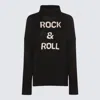 Zadig & Voltaire Womens Noir Alma Turtleneck Oversized Wool Jumper