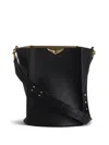 Zadig & Voltaire Zadig&voltaire Borderline Bucket Xl Grained L Bags In 001 Noir