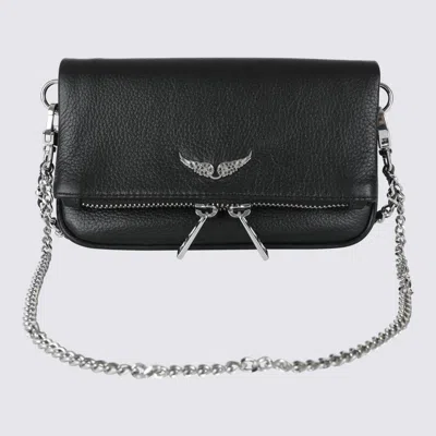 Zadig & Voltaire Rock Clutch Shape Shoulder Bag In Black