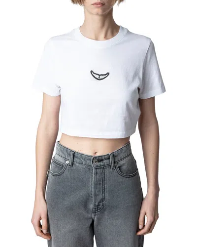 Zadig & Voltaire Woman T-shirt White Size Xs Organic Cotton