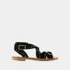 Zadig & Voltaire Cecelia Caprese Stud Strappy Sandal In Black