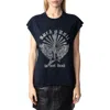 Zadig & Voltaire Zadig&voltaire Cloe Hc Guitar Wings Strass In Encre