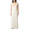 Zadig & Voltaire Deva Lin Lave Cotton & Linen Maxi Dress In Ecru