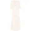Zadig & Voltaire Salmy Wings Pointelle-knit Dress In Beige