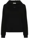Zadig & Voltaire Georgy Pmo Rhinestone Wings Hoodie In 001 Noir