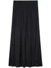 Zadig & Voltaire Womens Noir Jeanne Jacquard-print High-rise Silk Midi Skirt In 11 Black