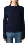 Zadig & Voltaire Jonasson Cashmere Sweater In Encre