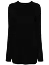 Zadig & Voltaire Open-back Knitted Mini Dress In Black