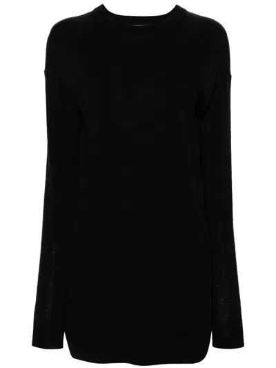 Zadig & Voltaire Open-back Knitted Mini Dress In Black